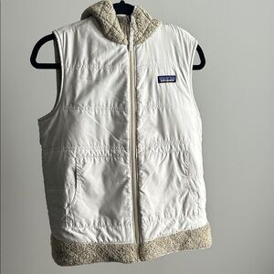 Reversible Patagonia Cream/Fleece Vest